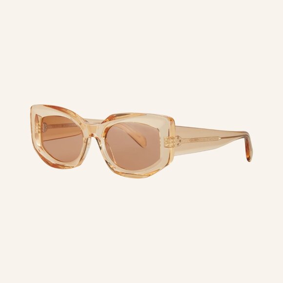 NEW CELINE SUNGLASSES CELINE CL40277F 42J ORANGE BROWN EYEWEAR - Picture 1 of 4
